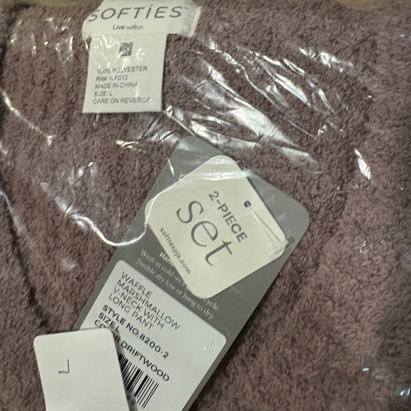 Waffle Marshmallow V-Neck Luxe Lounge Set - Oprah’s 2025 Favorite Size L & XL - Picture 7 of 10